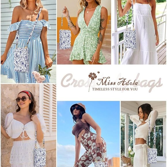 Cute Crossbody Purse Cell Phone Bags for Women - Leather Cellphone Wallet Purse - Picture 6 of 6